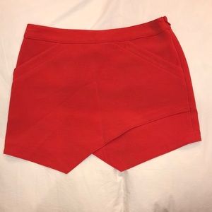 BCBG red/orange envelope skirt